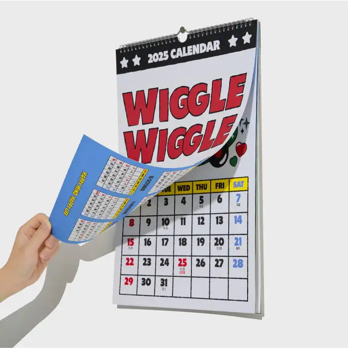 Wiggle Wiggle - 2025 Wall Calendar - Wiggle Wiggle - Calendar - Harumio