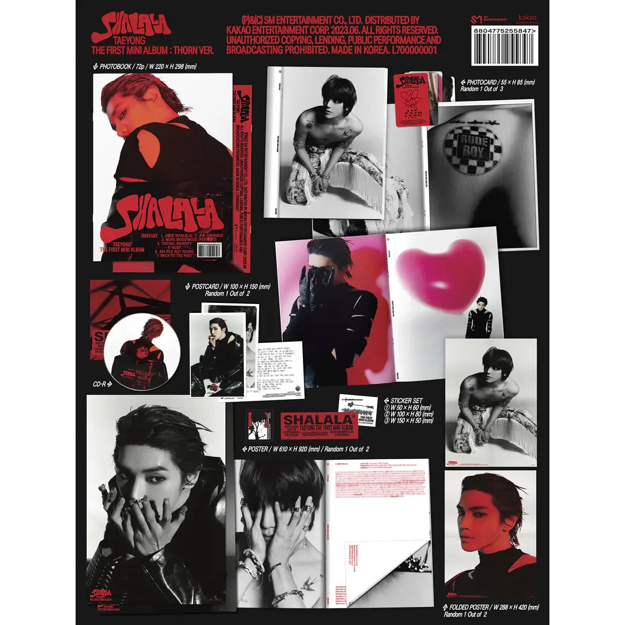 NCT TAEYONG - Shalala : 1st Mini Album (Thorn Version) - NCT TAEYONG - Album - Harumio