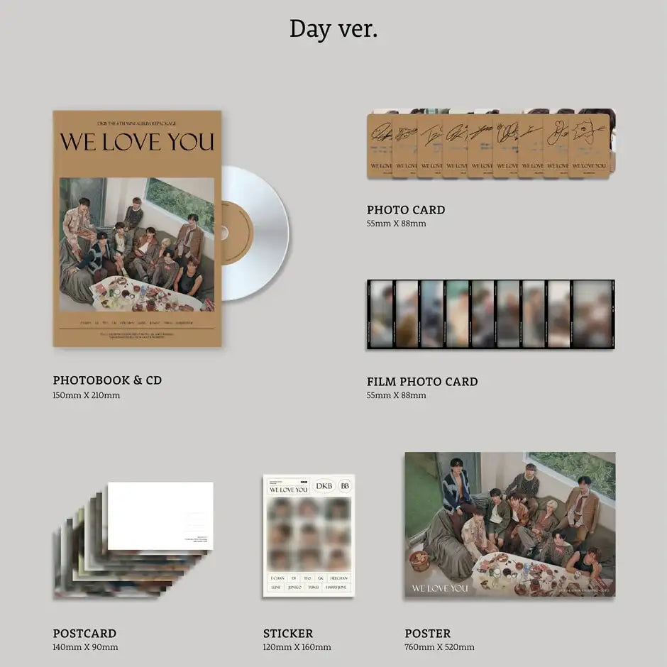DKB - We Love You : 6th Mini Album Repackage (Day Ver.) - DKB - Album - Harumio