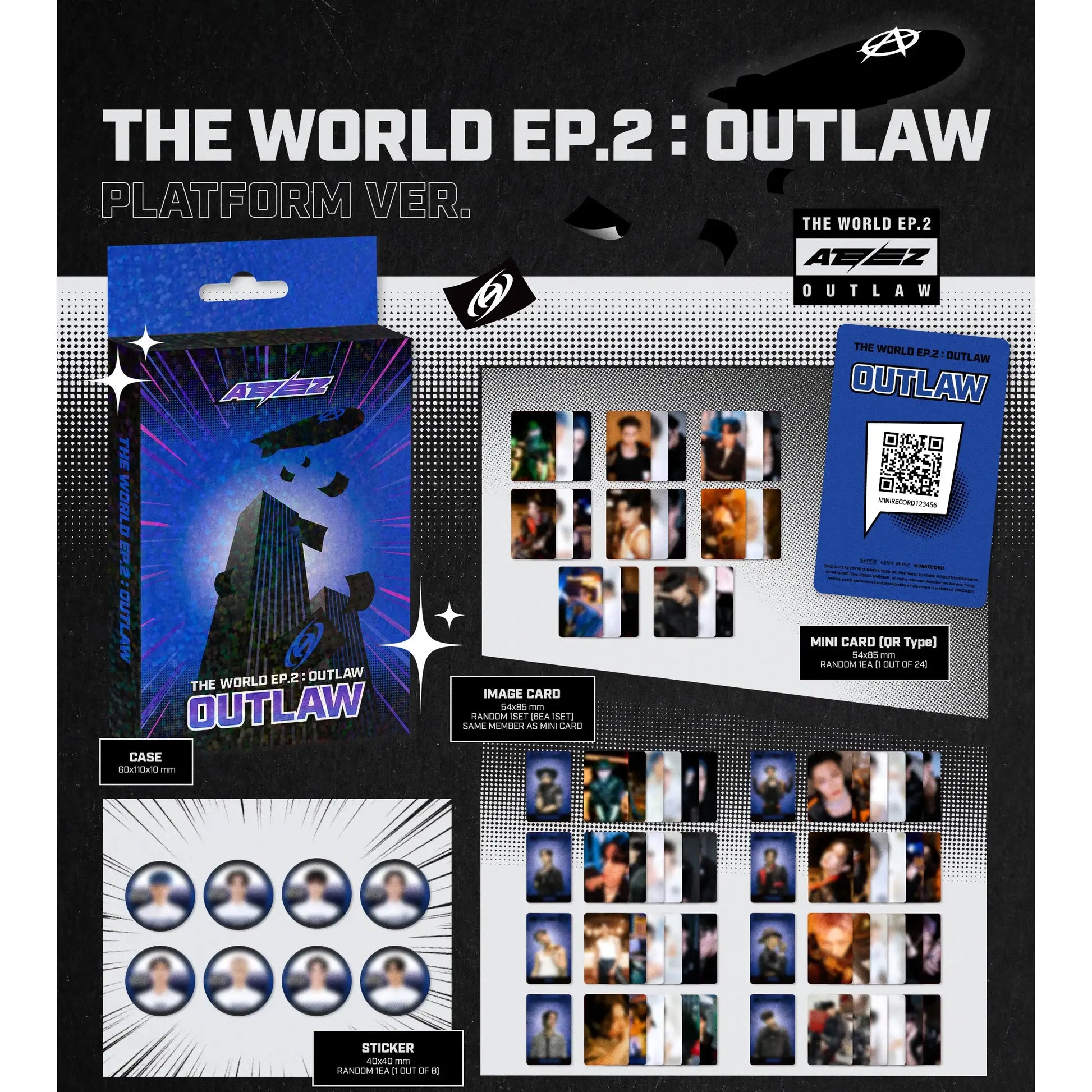ATEEZ - The World Ep. 2 : Outlaw (9th Mini Album - Platform Version) - KQ Entertainment - Album - Harumio