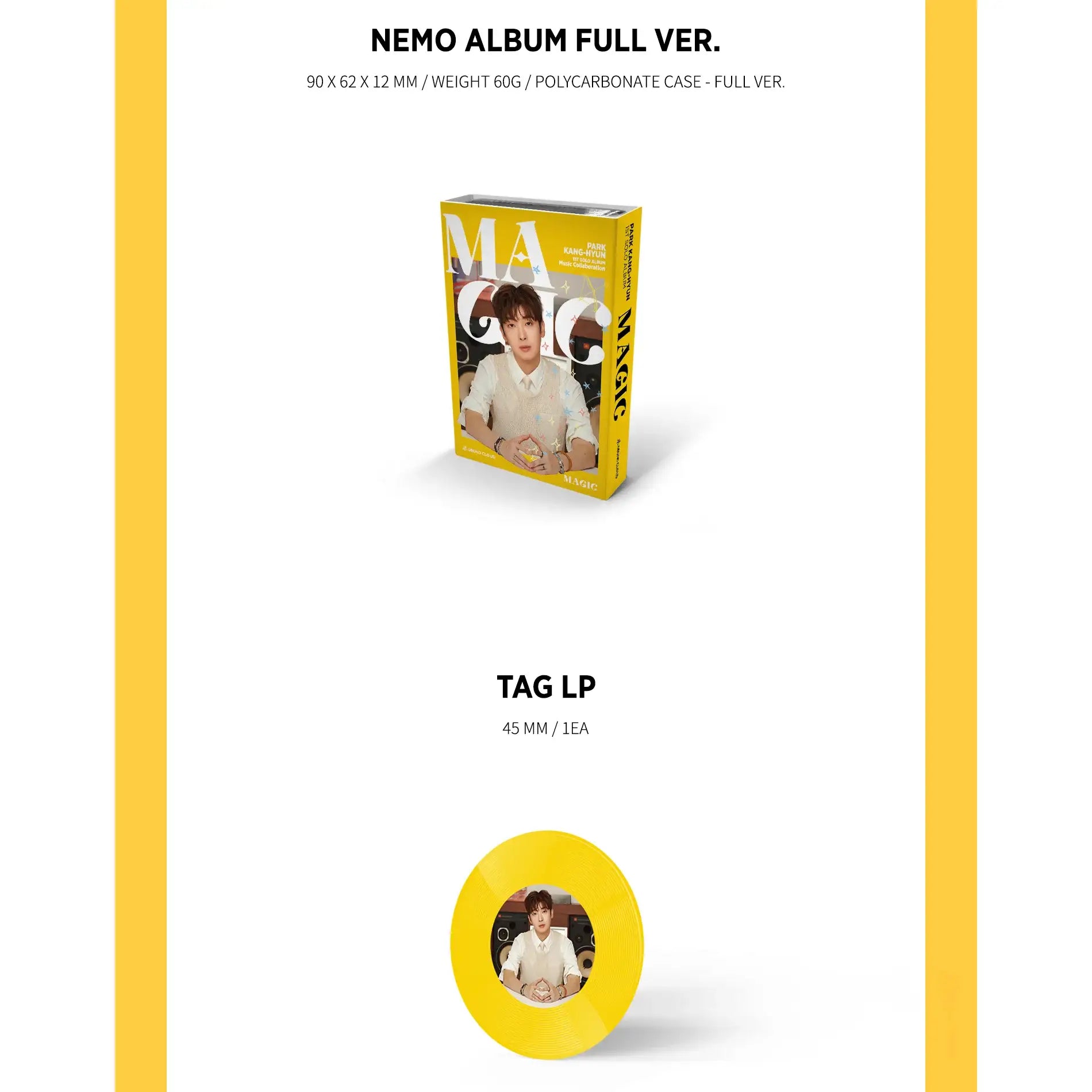 Park Kang hyun - Magic : 1st Solo Album (Pop Color Ver.) - Nemoz Lab / Ichilpalgu Sound - Album - Harumio
