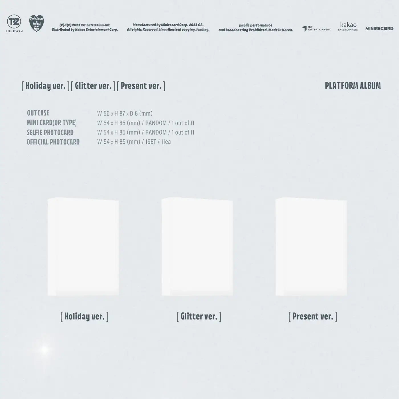 THE BOYZ - PHANTASY Pt.1 Christmas In August : Album Vol. 2 (PLATFORM Ver.) - THE BOYZ - Album - Harumio