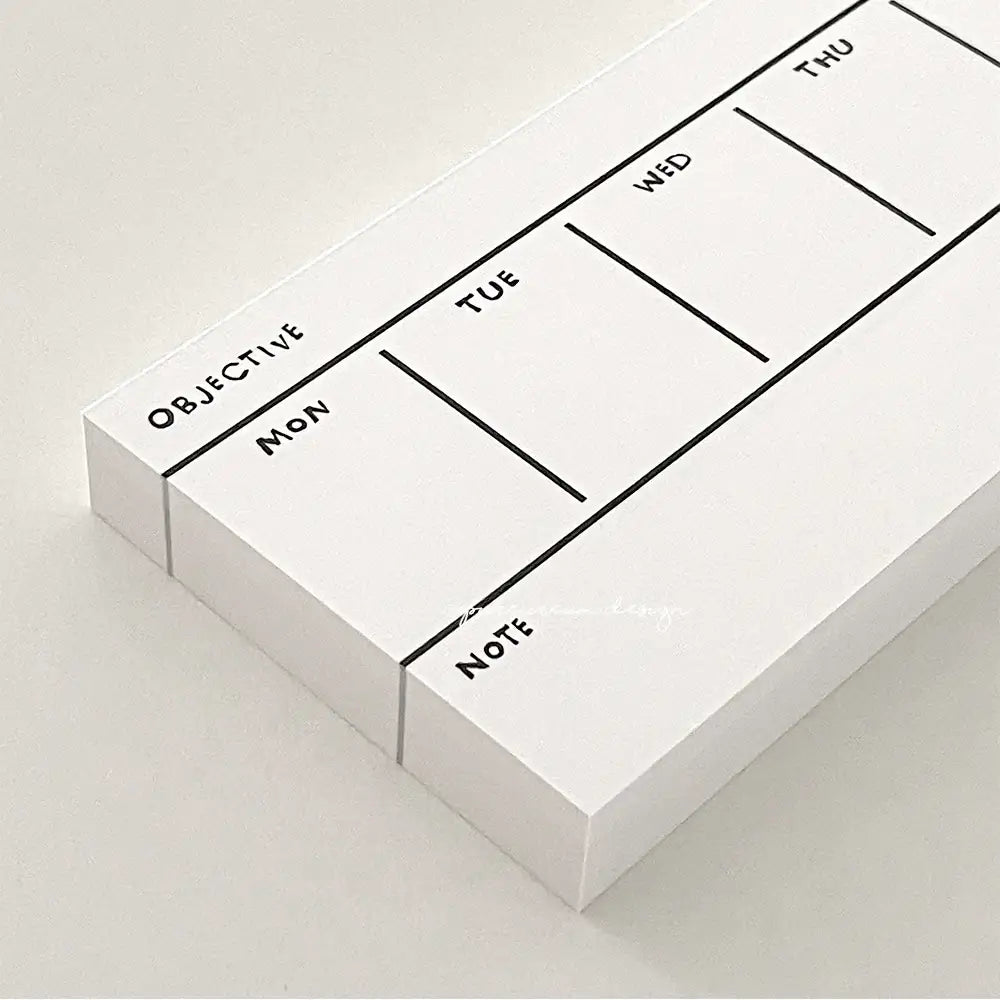 Pureureumdesign - Cupid Bear Habit Tracker Weekly Pad - Pureureumdesign - Home & Living, Accessories - Harumio