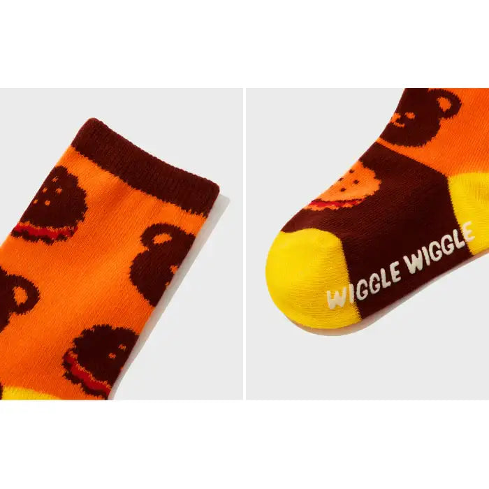 Wiggle Wiggle - Sweet Dessert Pattern Socks 3-Piece Set (Kids) - Wiggle Wiggle - Socks - Harumio