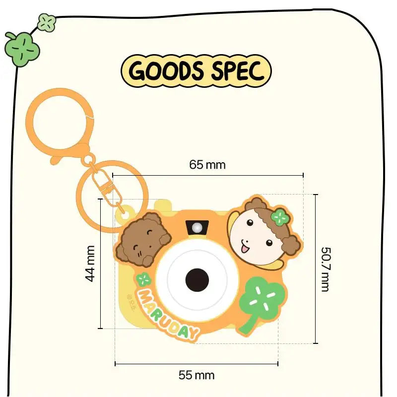 Maru Is a Puppy - Mini Beam Camera Keyring - Webtoon Friends - Keyring - Harumio