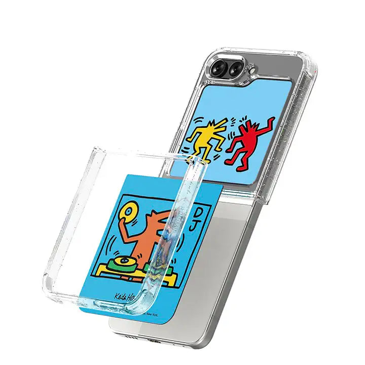 SLBS - Keith Haring Music Flip Suit Card (Galaxy Z Flip5) - SLBS - Home & Living, Accessories - Harumio