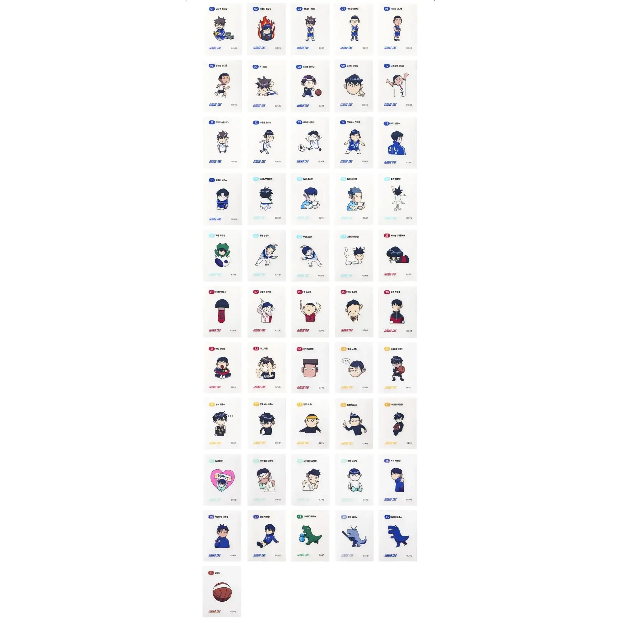 Garbage Time - Random Jakppung Tibootiboo Sticker - Webtoon Friends - sticker - Harumio