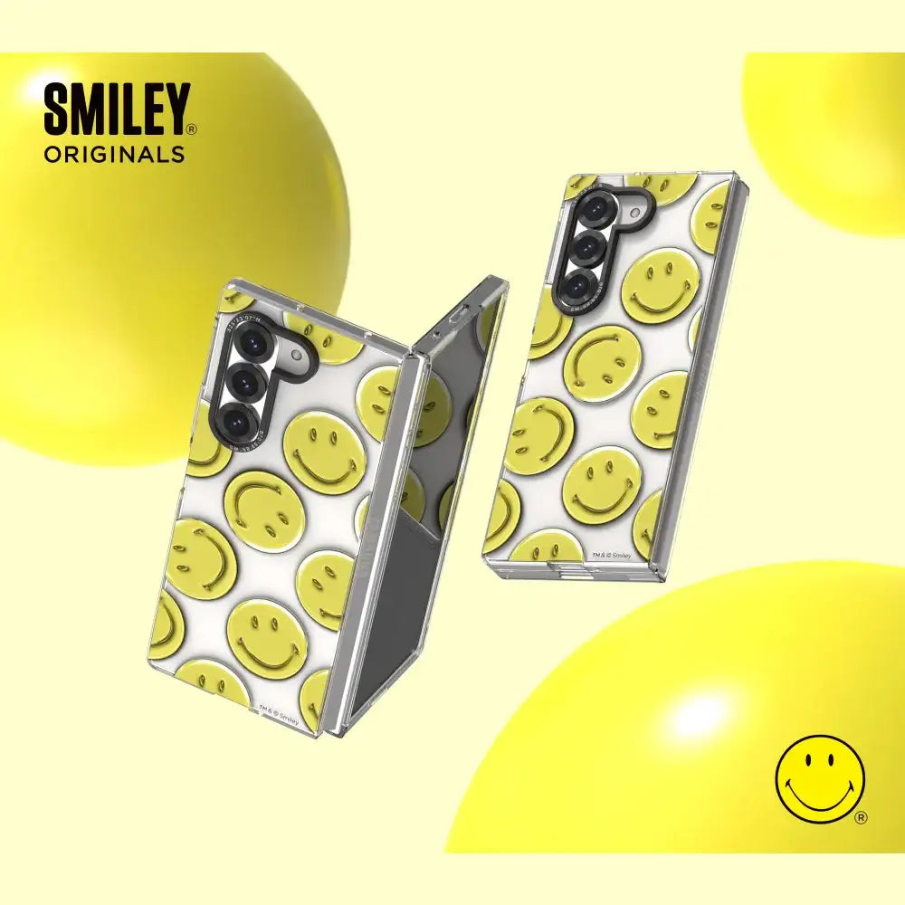 SLBS - Smiley Yellow Slim Impression Case (Galaxy Z Fold6) - SLBS - Phone Case - Harumio