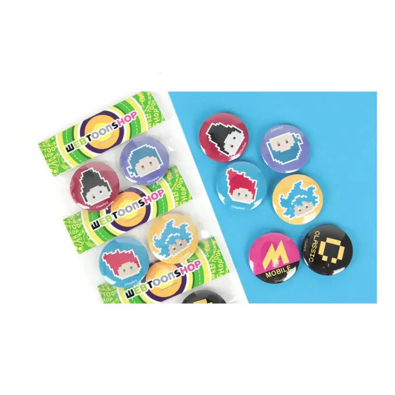 Guardians Of The Video Game - Pin Button Set - Webtoon Shop - Accesories - Harumio