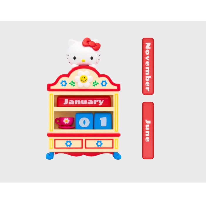 Hello Kitty x Wiggle Wiggle - Cozy Time Figure Perpetual Calendar