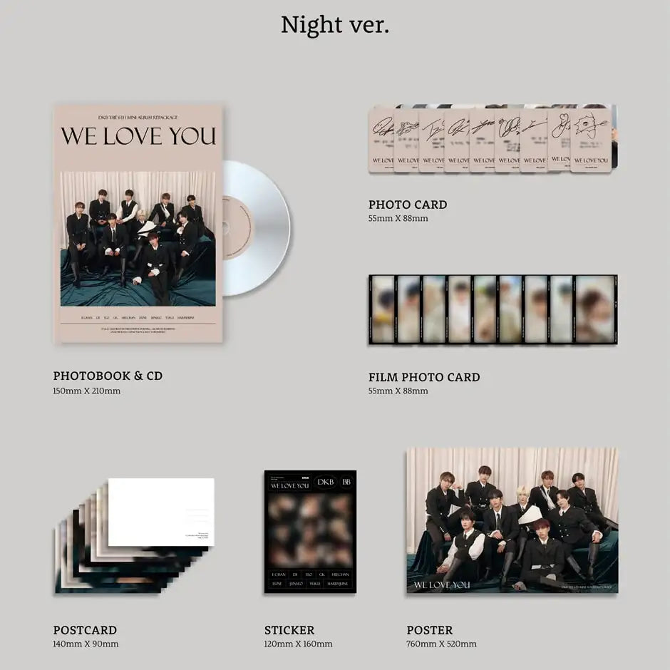 DKB - We Love You : 6th Mini Album Repackage (Night Ver.) - DKB - Album - Harumio