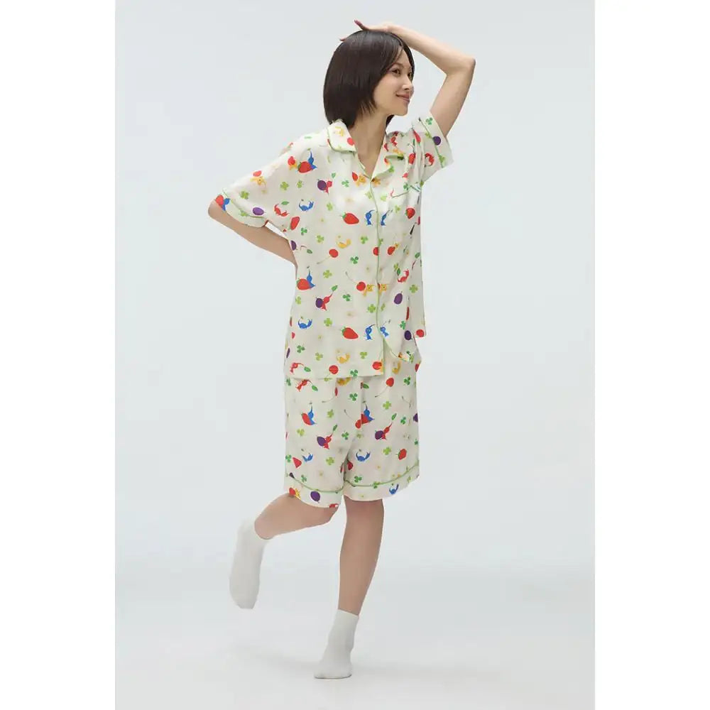 SPAO x PIKMIN - Short Sleeve Pajamas - SPAO - Pajamas - Harumio
