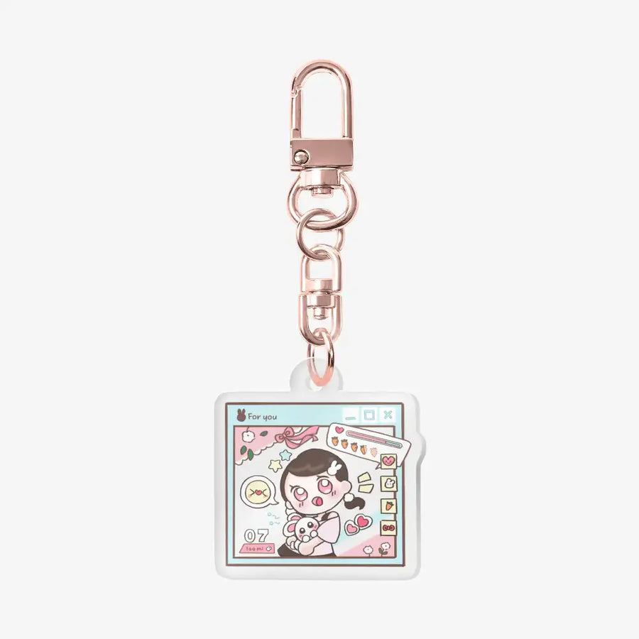 Lumi Bunny - For You Acrylic Keyring - Marpple Shop - Keyring - Harumio