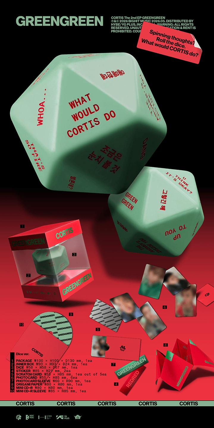 Cortis: GREENGREEN - The 2nd EP Dice Ver.