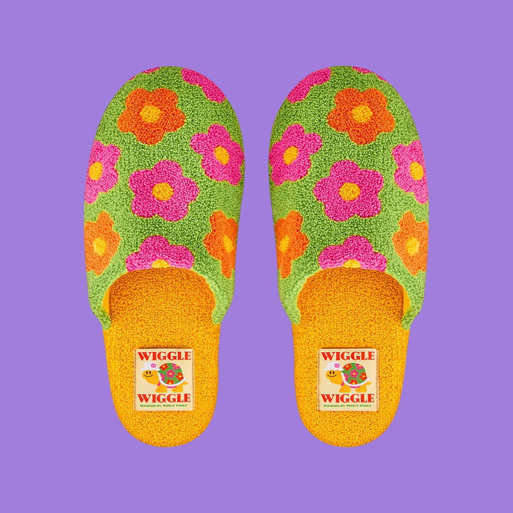 Wiggle Wiggle - Calming Turtle Terry Home Slippers