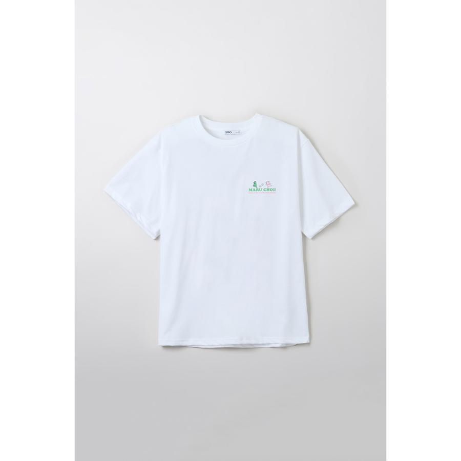 SPAO x Maru is a Puppy - Welcome to Marune Fruit Shop Short Sleeve T-Shirt (White)