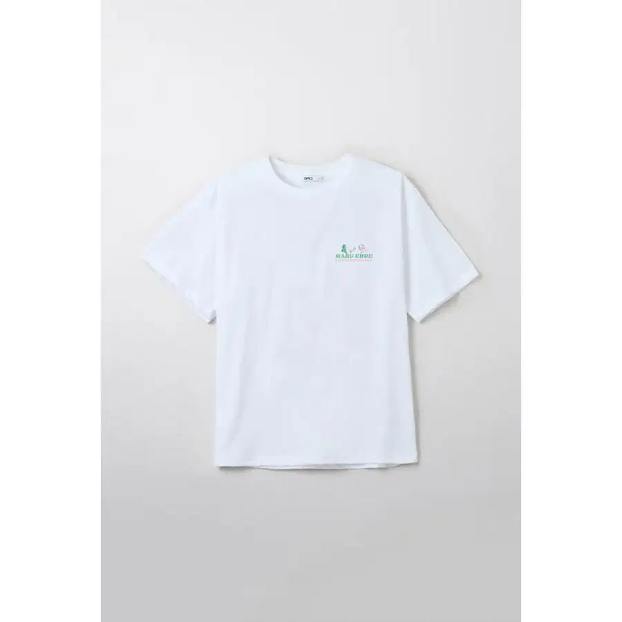 SPAO x Maru is a Puppy - Welcome to Marune Fruit Shop Short Sleeve T-Shirt (White) - SPAO - T-Shirt - Harumio