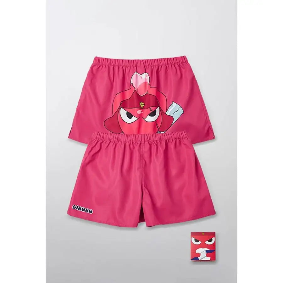 SPAO x Sergeant Frog Keroro - Half Pants Pajamas (Red) - SPAO - Pants Pajamas - Harumio