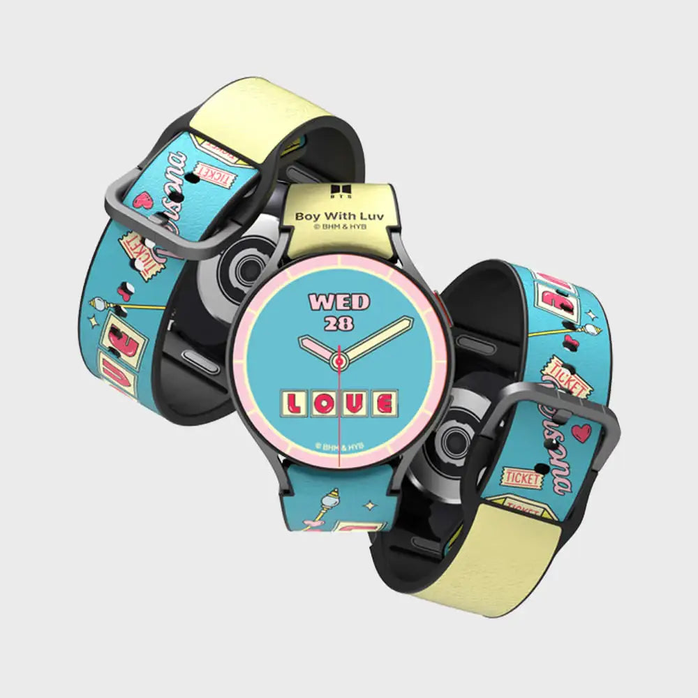 SLBS - BTS Boy With Luv Music Theme Hybrid Watch Strap (Galaxy Watch6) - SLBS - Home & Living, Accessories - Harumio