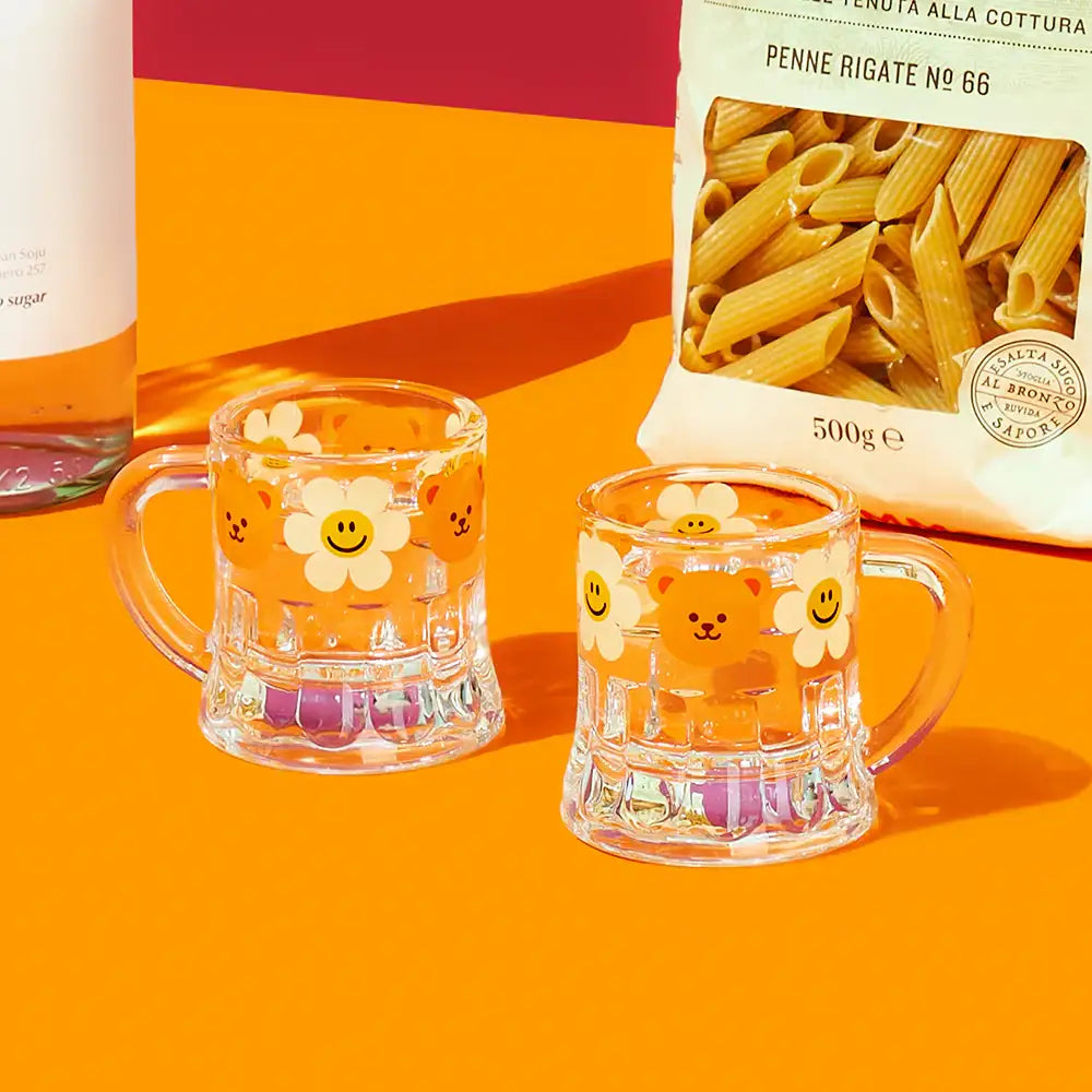 Wiggle Wiggle - Friends Handle Soju Glass Set - Wiggle Wiggle - Soju Glass - Harumio