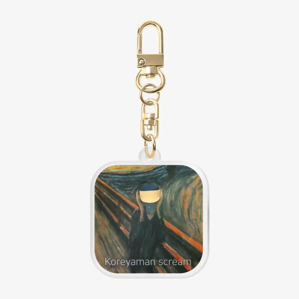 Koreyaman - Scream Transparent Acrylic Keyring - Marpple Shop - Keyring - Harumio