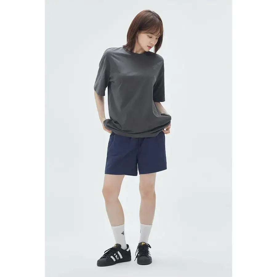 SPAO x Namgung Hyuk - Short Sleeve T-Shirt (CHARCOAL) - SPAO - T-Shirt - Harumio