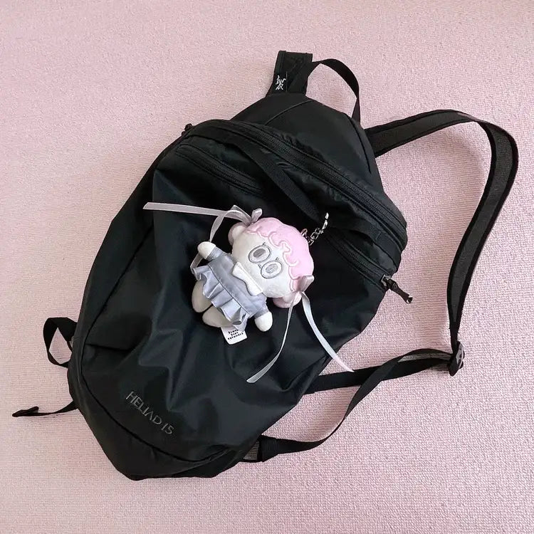 Standard Love Dance - LEEGONG Black Cherry Pie Doll Keyring - Line Friends Square - Keyring - Harumio