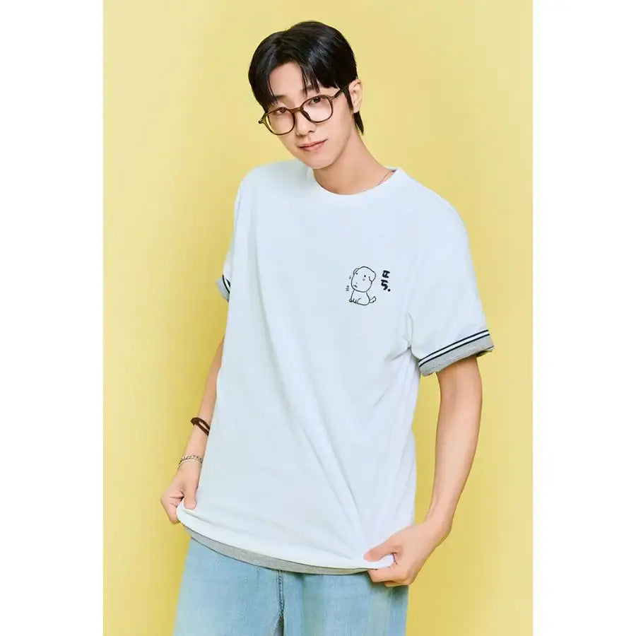 SPAO x Ganadi - Short Sleeve T-Shirt (MIX) - SPAO - T-Shirt - Harumio
