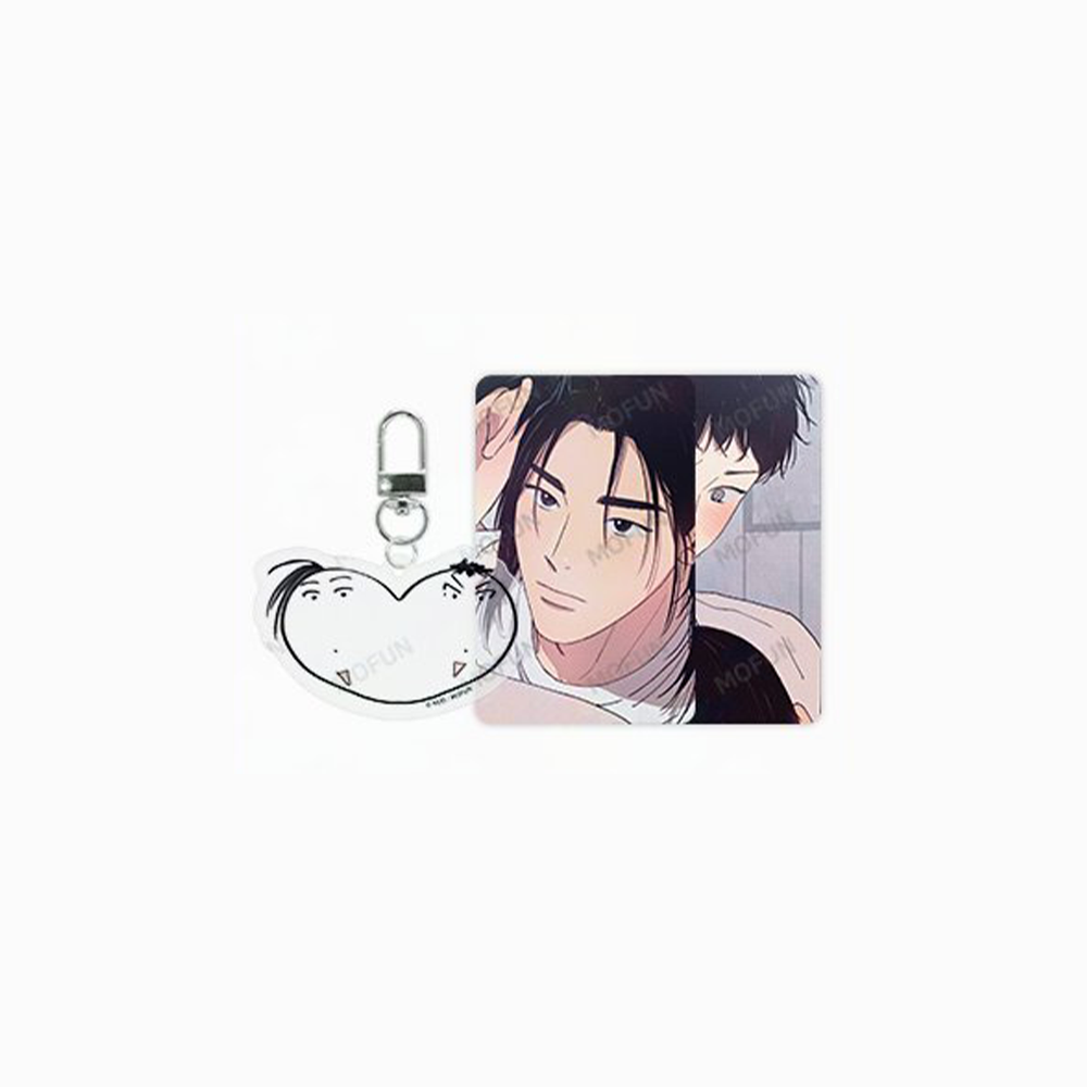 1 to 10 x Mofun - Heart Keyring Set