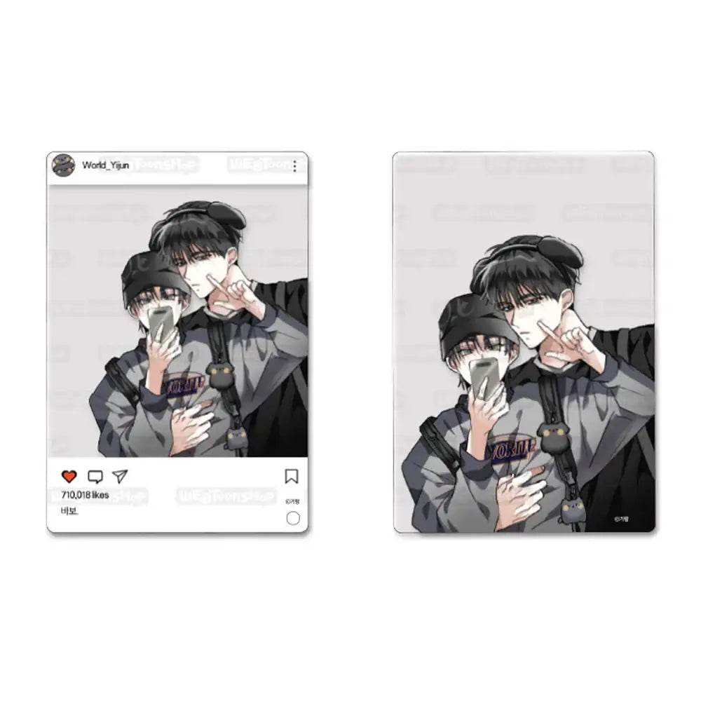 A World Without You - Photo Frame Selfie Mode - Webtoon Shop - Photo Card - Harumio