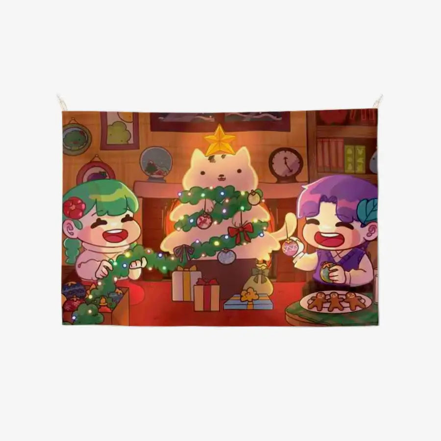Yousung - Joyful Christmas Fabric Poster - Marpple Shop - Fabric Poster - Harumio