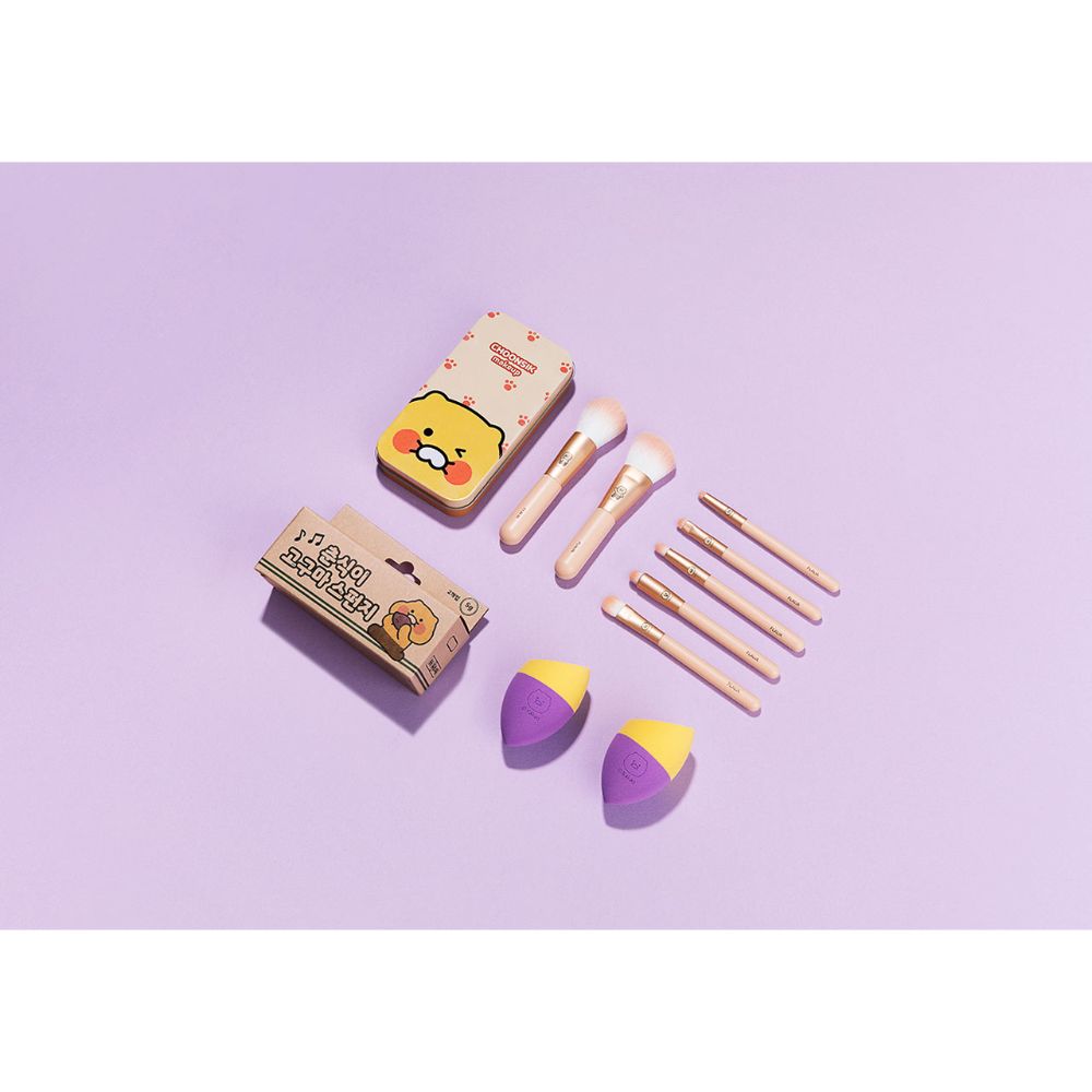 Kakao Friends - Choonsik Brush and Sponge Set