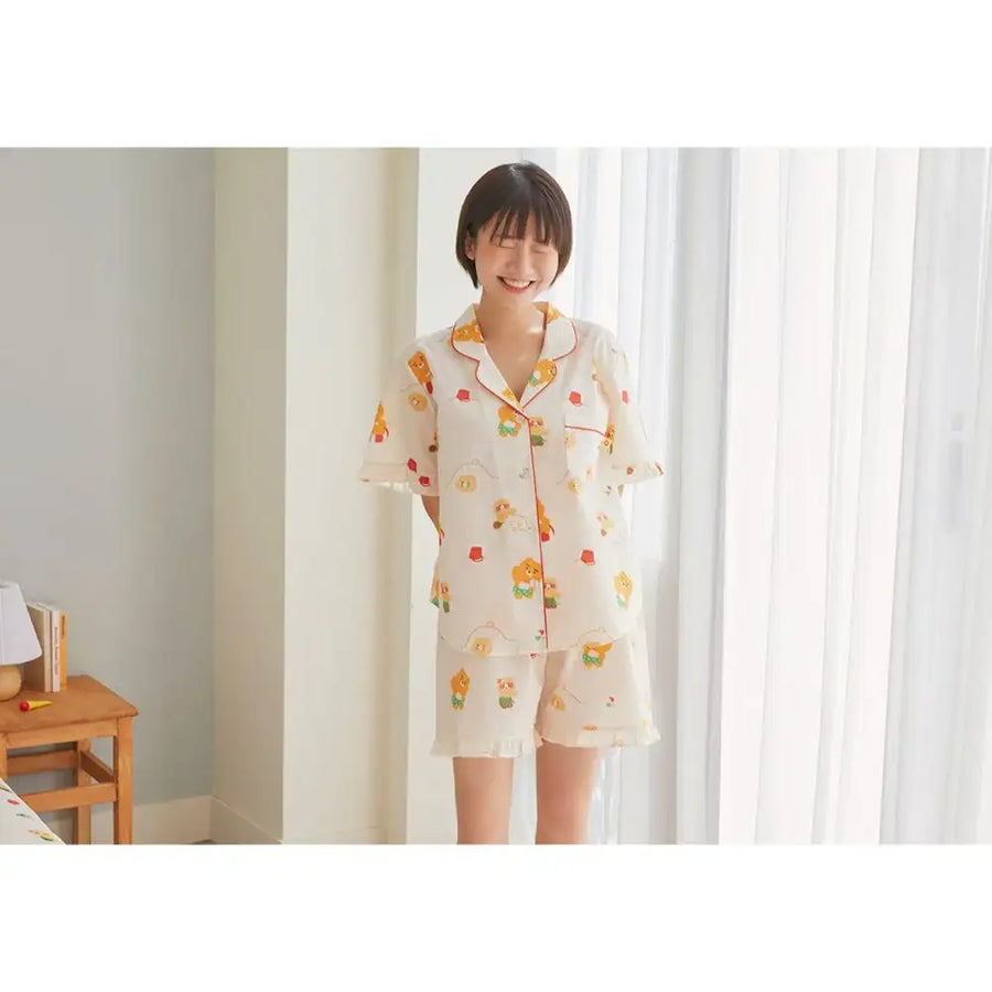 Kakao Friends - Sandplay Cooling Women Pajamas Set - Kakao Friends - Clothing - Harumio