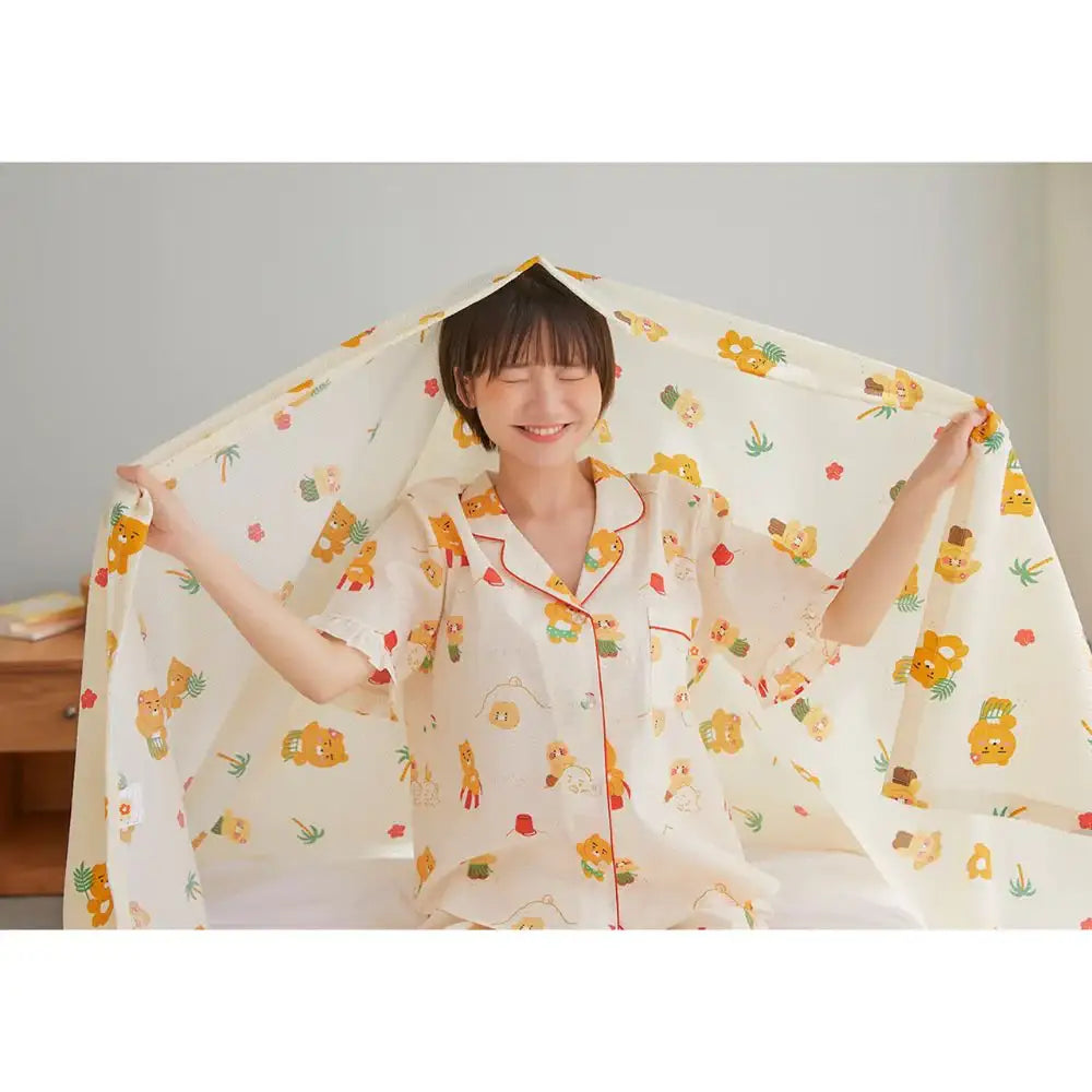Kakao Friends - Sandplay Cooling Women Pajamas Set - Kakao Friends - Clothing - Harumio