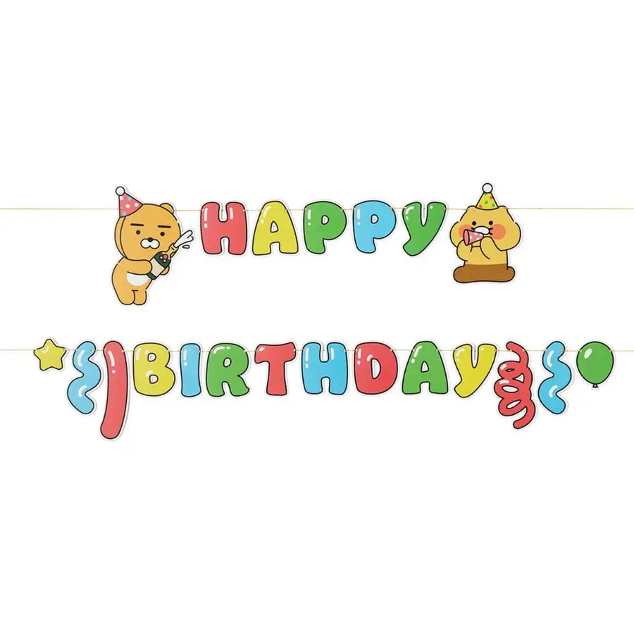 Kakao Friends - Ryan & Choonsik Bling Party HBD Garland - Kakao Friends - Accessories - Harumio