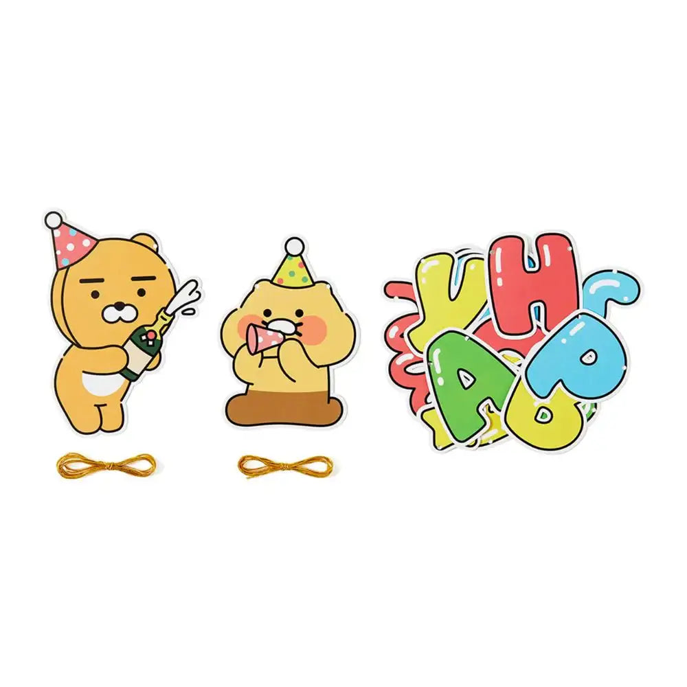 Kakao Friends - Ryan & Choonsik Bling Party HBD Garland - Kakao Friends - Accessories - Harumio