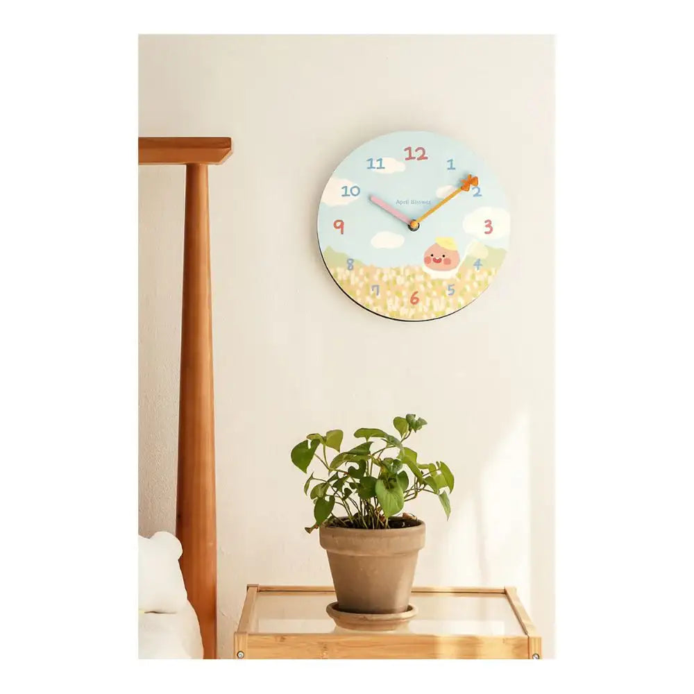 Kakao Friends - Apeach Summer Field Silent Wall Clock - Kakao Friends - Accessories - Harumio