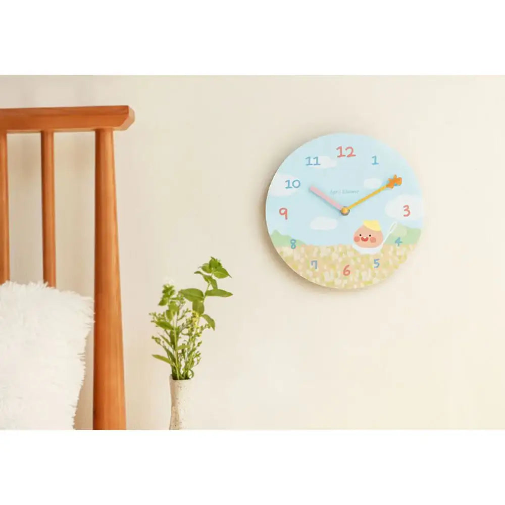 Kakao Friends - Apeach Summer Field Silent Wall Clock - Kakao Friends - Accessories - Harumio