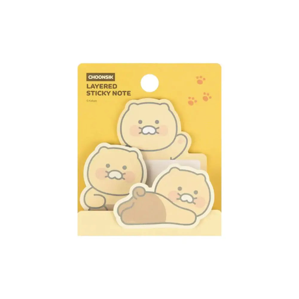Kakao Friends - Choonsik Figure Layered Sticky Note - Kakao Friends - Accessories - Harumio