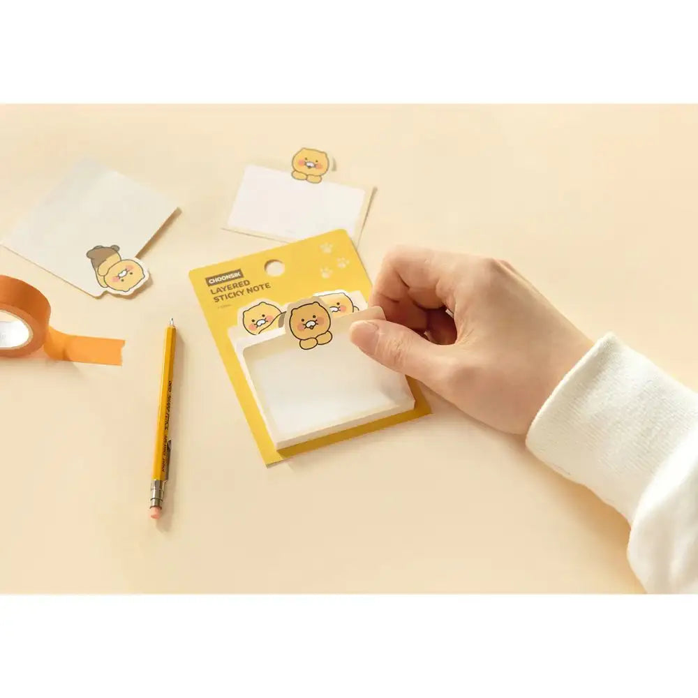 Kakao Friends - Choonsik Face 3-Layered Sticky Note - Kakao Friends - Accessories - Harumio