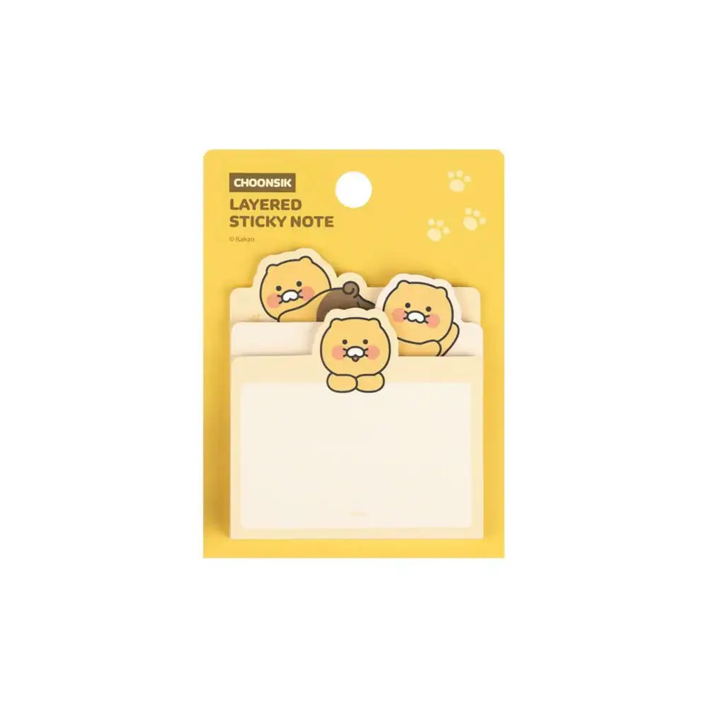 Kakao Friends - Choonsik Face 3-Layered Sticky Note - Kakao Friends - Accessories - Harumio
