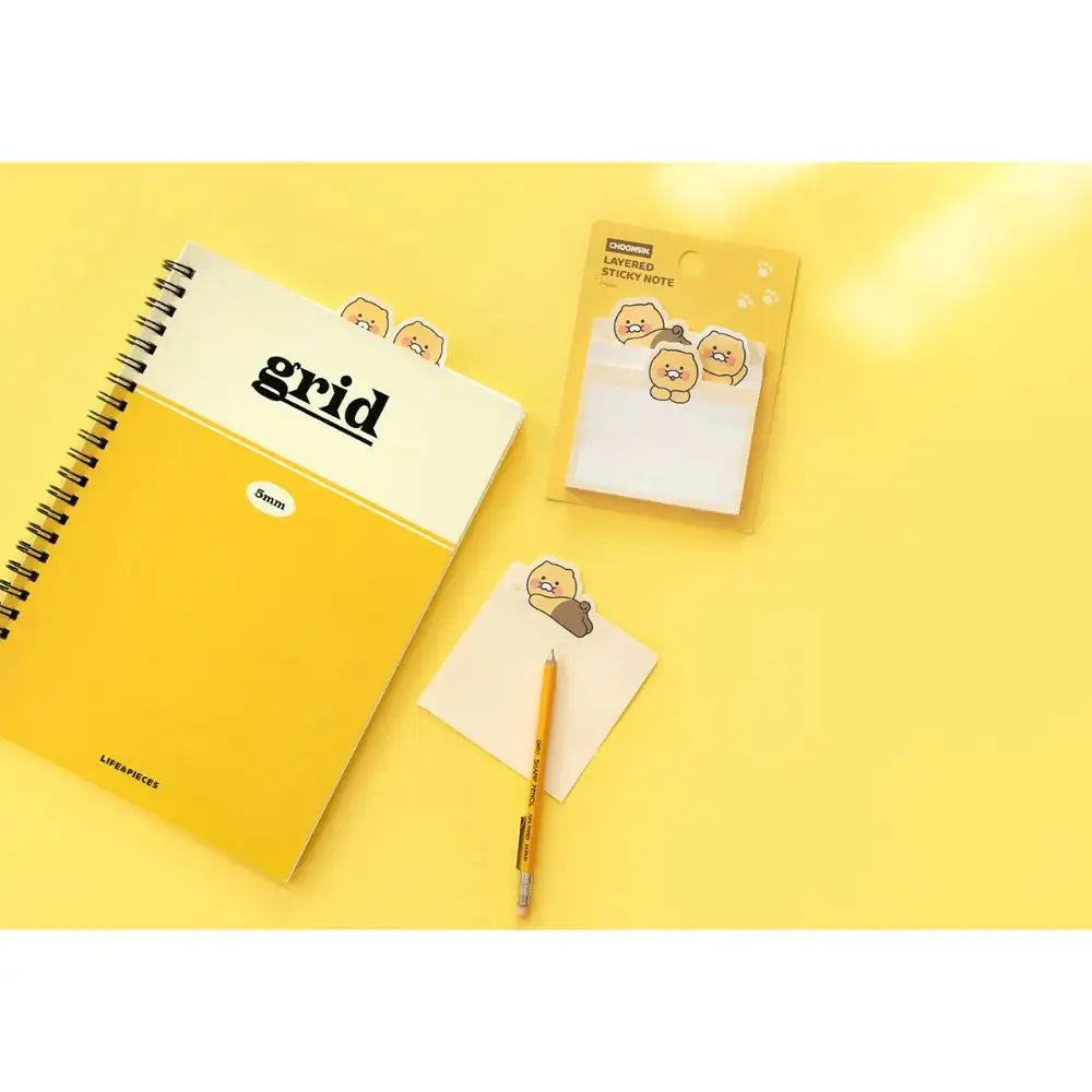 Kakao Friends - Choonsik Face 3-Layered Sticky Note - Kakao Friends - Accessories - Harumio