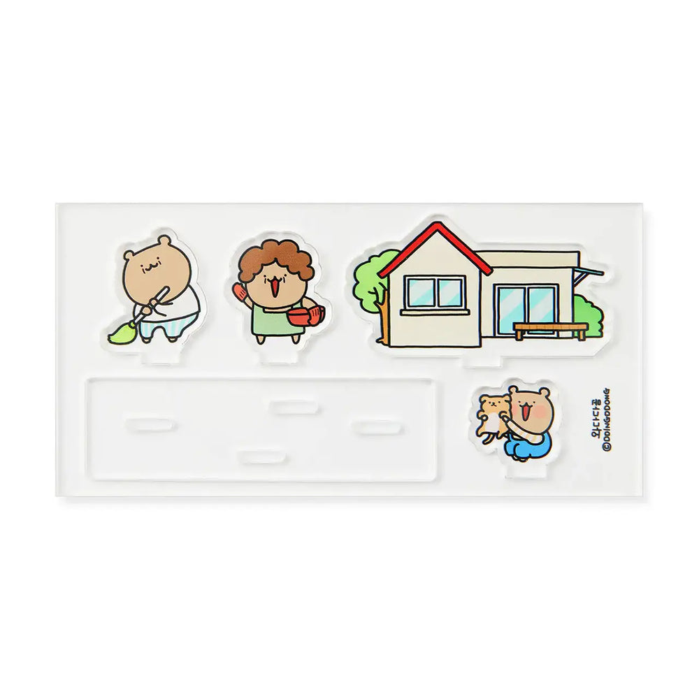 Kakao Friends - Wadada Bear Acrylic Prefabricated Life-size Stand - Kakao Friends - Acrylic Stand - Harumio