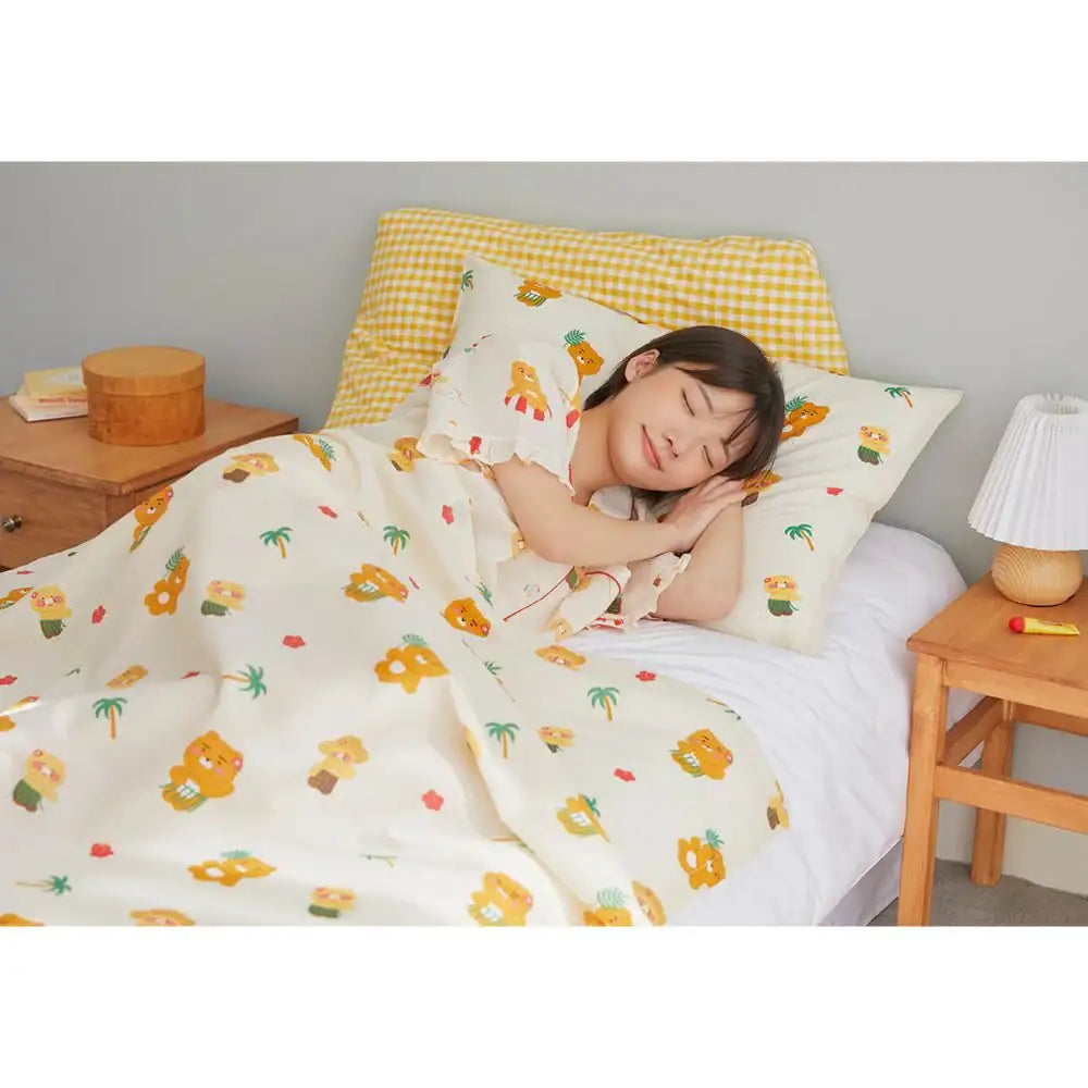 Kakao Friends - Ryan & Choonsik Hula Summer Sheet Cover Set - Kakao Friends - Home & Living - Harumio