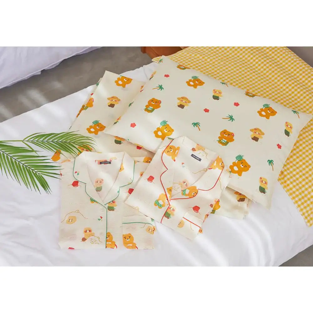 Kakao Friends - Ryan & Choonsik Hula Summer Sheet Cover Set - Kakao Friends - Home & Living - Harumio