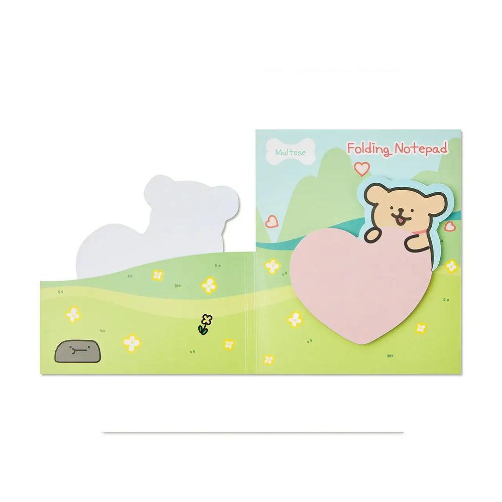 Kakao Friends - Maltese Folding Heart Memopad - Kakao Friends - Home & Living, Accessories - Harumio