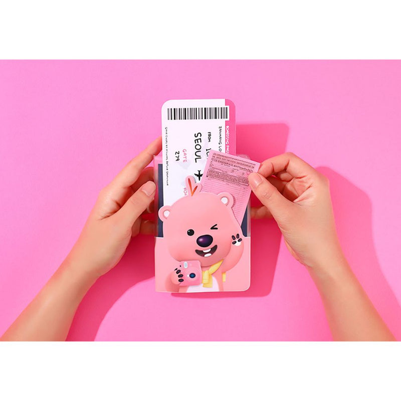 Kakao Friends x Zanmang Loopy - Travel with Zanmang Loopy Pocket Watch Passport Case