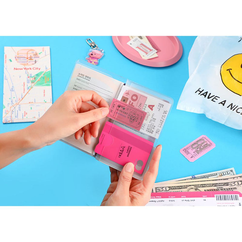 Kakao Friends x Zanmang Loopy - Travel with Zanmang Loopy Pocket Watch Passport Case
