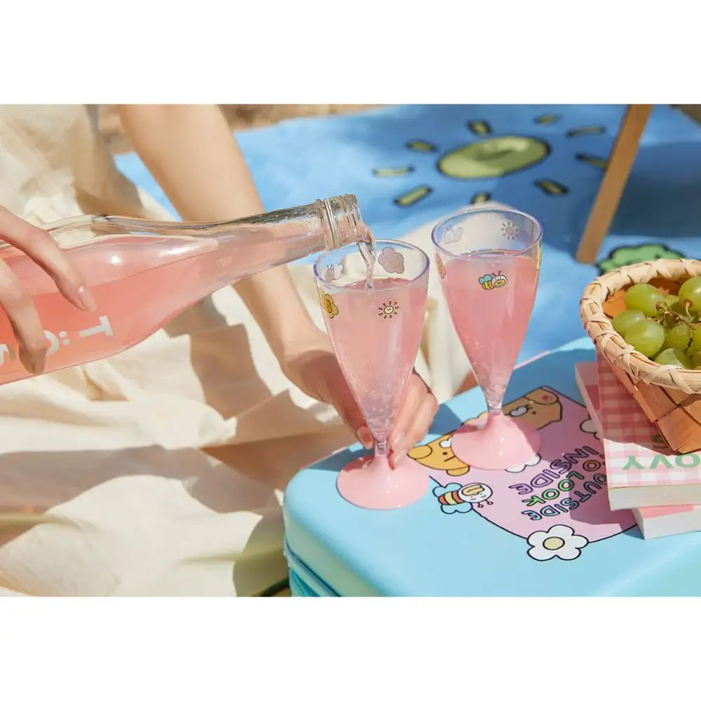 Kakao Friends - Ryan & Choonsik Blooming Day Wine Cup Set - Kakao Friends - Home & Living, Accessories - Harumio