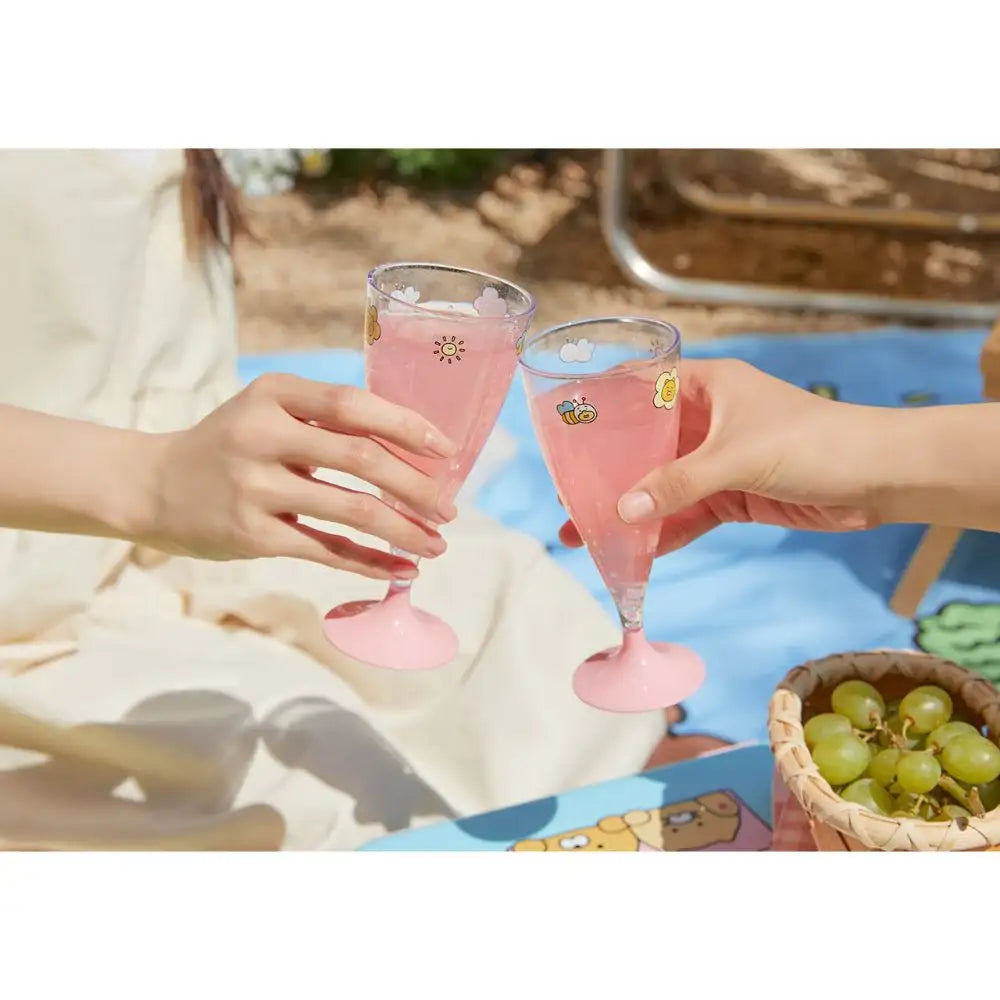 Kakao Friends - Ryan & Choonsik Blooming Day Wine Cup Set - Kakao Friends - Home & Living, Accessories - Harumio